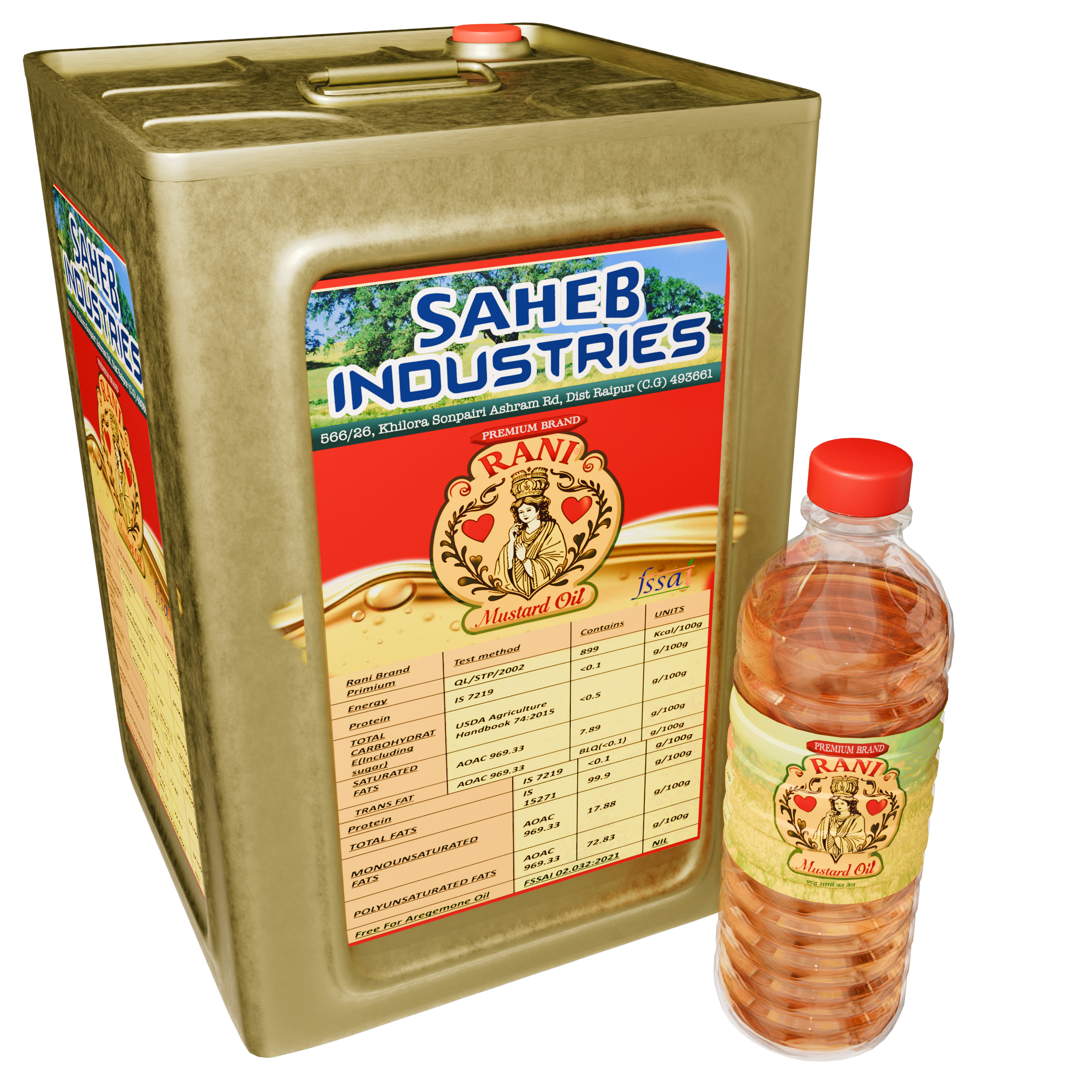 Rani Premium Mustard Oil Bottles